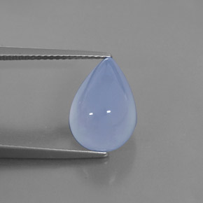 5.58캐럿 천연 라벤더 블루 칼세도니, 투명한, 12.9×9.1 mm, 투명/반투명