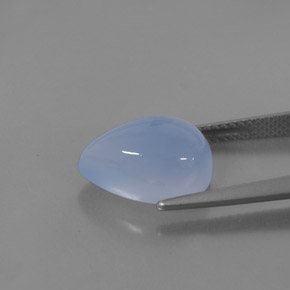 5.58캐럿 천연 라벤더 블루 칼세도니, 투명한, 12.9×9.1 mm, 투명/반투명