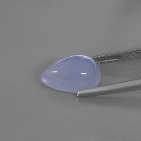 7.20캐럿 천연 라벤더 블루 옥수, 투명한, 투명/반투명