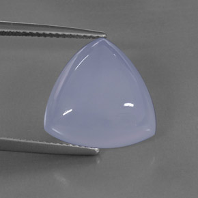 10.59캐럿 천연 라벤더 블루 칼세도니, 투명한, 15×14.9 mm, 투명/반투명