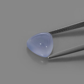 3.22캐럿 천연 라벤더 블루 칼세도니, 투명한, 투명/반투명