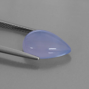 4.48캐럿 천연 라벤더 블루 옥수, 투명한, 투명/반투명
