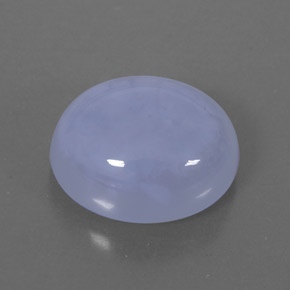 5.52캐럿 천연 라벤더 블루 칼세도니, 투명한, 12×10.1 mm, 투명/반투명