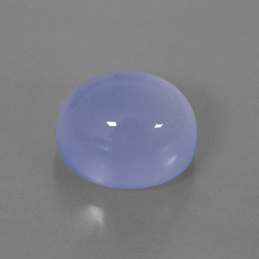 6.71캐럿 천연 라벤더 블루 칼세도니, 투명한, 11.7×9.8 mm, 투명/반투명
