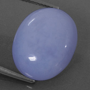 13.90캐럿 천연 라벤더 블루 칼세도니, 투명한, 17.8×14.4 mm, 투명/반투명