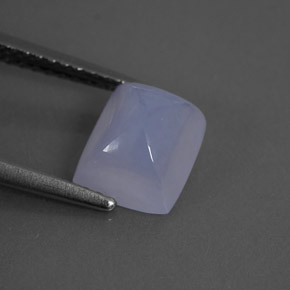 2.13캐럿 천연 라벤더 블루 칼세도니, 투명한, 8.2×6.9 mm, 투명/반투명