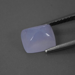 2.13캐럿 천연 라벤더 블루 칼세도니, 투명한, 8.2×6.9 mm, 투명/반투명
