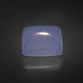 9.63캐럿 천연 라벤더 블루 칼세도니, 투명한, 13.3×9.3 mm, 투명/반투명