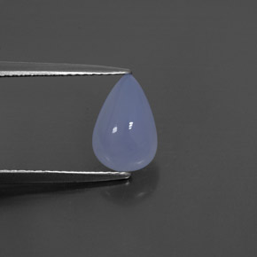 1.76캐럿 천연 라벤더 블루 칼세도니, 투명한, 10×6.7 mm, 투명/반투명