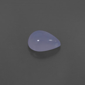 2.35캐럿 천연 라벤더 블루 칼세도니, 투명한, 10.5×7.3 mm, 투명/반투명