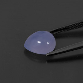 2.34캐럿 천연 라벤더 블루 옥수, 투명한, 투명/반투명