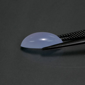 3.31캐럿 천연 라벤더 블루 옥수, 투명한, 투명/반투명