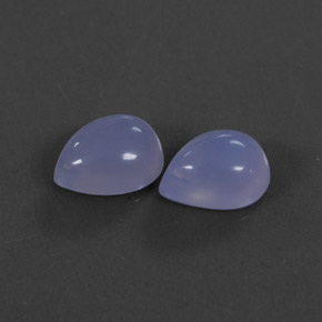 캐럿 천연 라벤더 블루 칼세도니 보석, 투명한, 10.2×8 mm, 투명/반투명