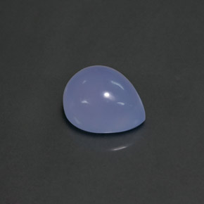5.25캐럿 천연 라벤더 블루 칼세도니, 투명한, 12.1×10.1 mm, 투명/반투명