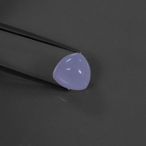 6.77캐럿 천연 라벤더 블루 칼세도니, 투명한, 11.3×11.2 mm, 투명/반투명