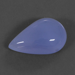 23.58캐럿 천연 라벤더 블루 칼세도니, 투명한, 25.2×16.4 mm, 투명/반투명