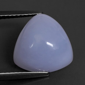 6.67캐럿 천연 라벤더 블루 칼세도니, 투명한, 11.7×11.5 mm, 투명/반투명
