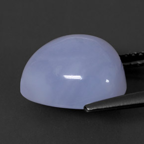 6.67캐럿 천연 라벤더 블루 칼세도니, 투명한, 11.7×11.5 mm, 투명/반투명