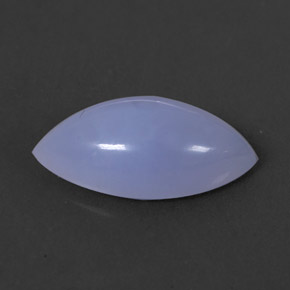 2.95캐럿 천연 라벤더 블루 칼세도니, 투명한, 14.1×7.2 mm, 투명/반투명
