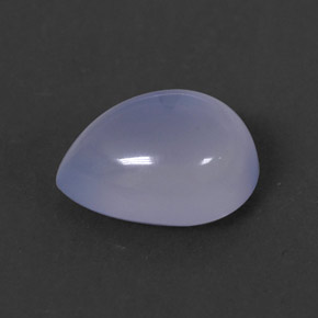 1.74캐럿 천연 라벤더 블루 칼세도니, 투명한, 9.1×7.1 mm, 투명/반투명