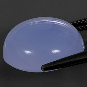 15.62캐럿 천연 라벤더 블루 옥수, 투명한, 투명/반투명