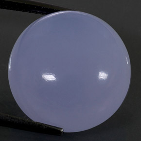 17.75캐럿 천연 라벤더 블루 칼세도니, 투명한, 16.20 mm, 투명/반투명