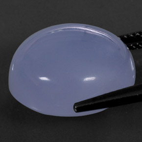 17.75캐럿 천연 라벤더 블루 칼세도니, 투명한, 16.20 mm, 투명/반투명
