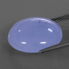 17.43캐럿 천연 라벤더 블루 옥수, 투명한, 투명/반투명