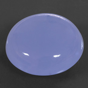 25.46캐럿 천연 라벤더 블루 칼세도니, 투명한, 20.18 mm, 투명/반투명