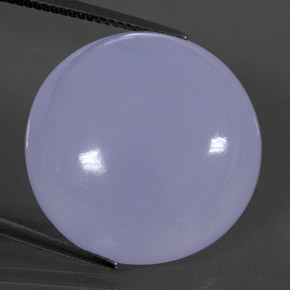 30.37캐럿 천연 라벤더 블루 칼세도니, 투명한, 22.03 mm, 투명/반투명