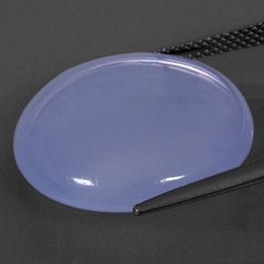 20.57캐럿 천연 라벤더 블루 옥수, 투명한, 투명/반투명