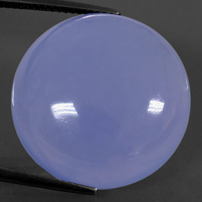 29.95캐럿 천연 라벤더 블루 칼세도니, 투명한, 21.94 mm, 투명/반투명