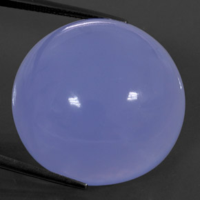46.38캐럿 천연 라벤더 블루 칼세도니, 투명한, 24.50 mm, 투명/반투명