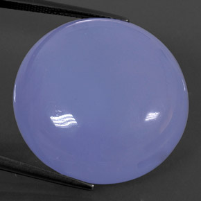 47.14캐럿 천연 라벤더 블루 칼세도니, 투명한, 24.87 mm, 투명/반투명