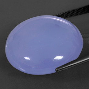 47.14캐럿 천연 라벤더 블루 칼세도니, 투명한, 24.87 mm, 투명/반투명