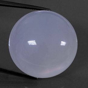 50.66캐럿 천연 라벤더 블루 칼세도니, 투명한, 25.04 mm, 투명/반투명