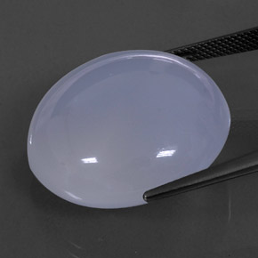 50.66캐럿 천연 라벤더 블루 칼세도니, 투명한, 25.04 mm, 투명/반투명