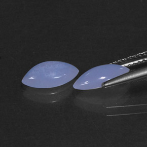 캐럿 천연 라벤더 블루 옥수 보석, 투명한, 투명/반투명