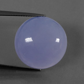 16.85캐럿 천연 라벤더 블루 칼세도니, 투명한, 18.25 mm, 투명/반투명