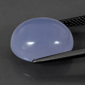 9.45캐럿 천연 라벤더 블루 옥수, 투명한, 투명/반투명