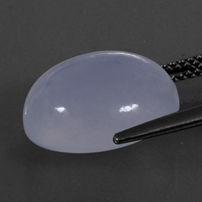 8.88캐럿 천연 라벤더 블루 옥수, 투명한, 투명/반투명