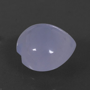 2.45캐럿 천연 라벤더 블루 칼세도니, 투명한, 9.1×8.8 mm, 투명/반투명