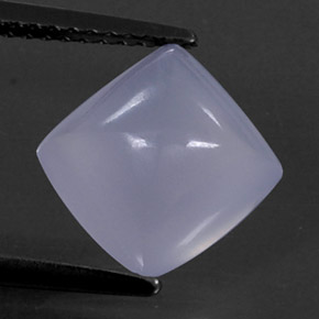 3.05캐럿 천연 라벤더 블루 칼세도니, 투명한, 8.9×8.8 mm, 투명/반투명