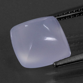 3.05캐럿 천연 라벤더 블루 칼세도니, 투명한, 8.9×8.8 mm, 투명/반투명