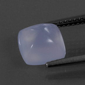 2.35캐럿 천연 라벤더 블루 칼세도니, 투명한, 8×8 mm, 투명/반투명