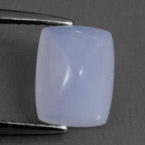 2.06캐럿 천연 라벤더 블루 칼세도니, 투명한, 9.1×7 mm, 투명/반투명