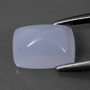2.06캐럿 천연 라벤더 블루 칼세도니, 투명한, 9.1×7 mm, 투명/반투명