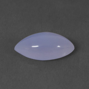 1.66캐럿 천연 라벤더 블루 칼세도니, 투명한, 11.3×5.8 mm, 투명/반투명
