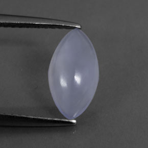 1.12캐럿 천연 라벤더 블루 칼세도니, 마퀴즈, 10.8×5.8 mm, 투명한