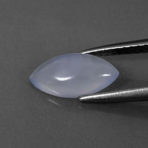1.12캐럿 천연 라벤더 블루 칼세도니, 마퀴즈, 10.8×5.8 mm, 투명한